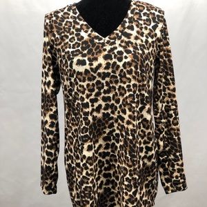 Long sleeved animal print top